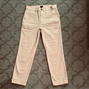 J. Crew Cotton Camp Light Pink Pants